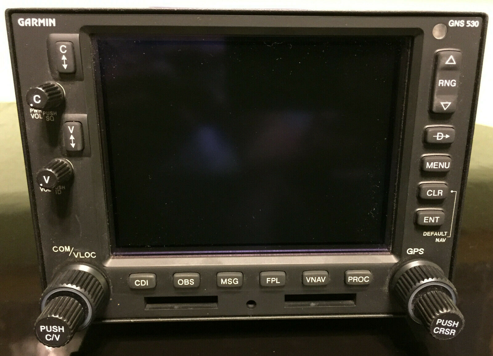 location of the garmin 530w serial numbers